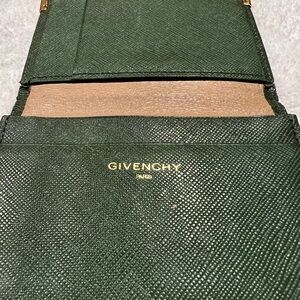Givenchy Forest Green Leather Wallet